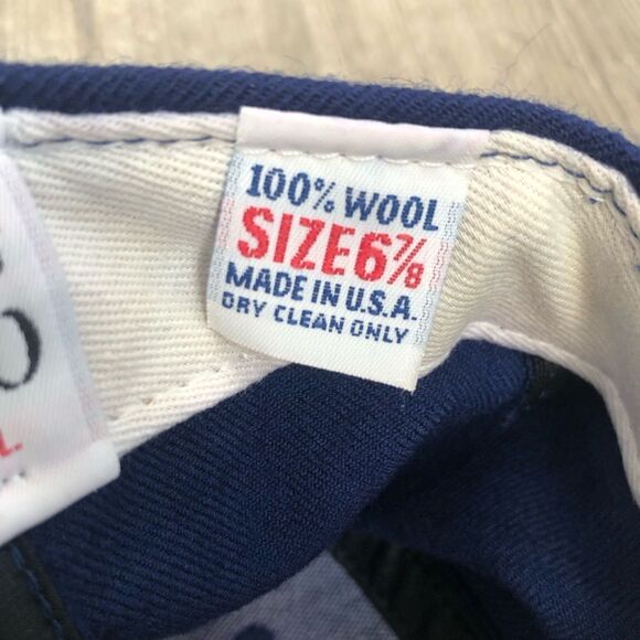 Vintage 90s Kansas City KC Royals New Era 6-7/8 100% Wool Baseball Hat Cap READ - Picture 11 of 13